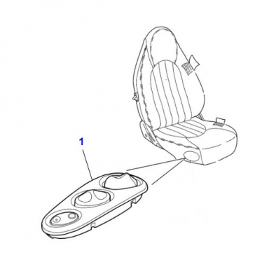 USED SEAT SWITCHPACK FOR PASSENGER SEAT COLOR OATMEAL  LJB6030AAAGD